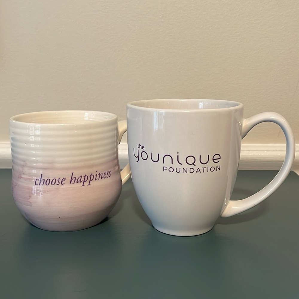 2 “The Younique Foundation” mugs